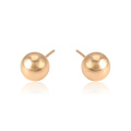 95522 xuping top level hot sale simple styles popular ball stud earring with 18k gold plated